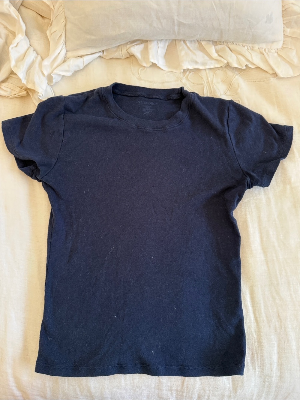 St. George Navy Crewneck Tee